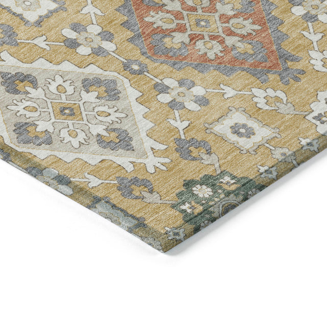 Addison Chantille ACN2200 Bohemian Machine Made Transitional Gold Rug