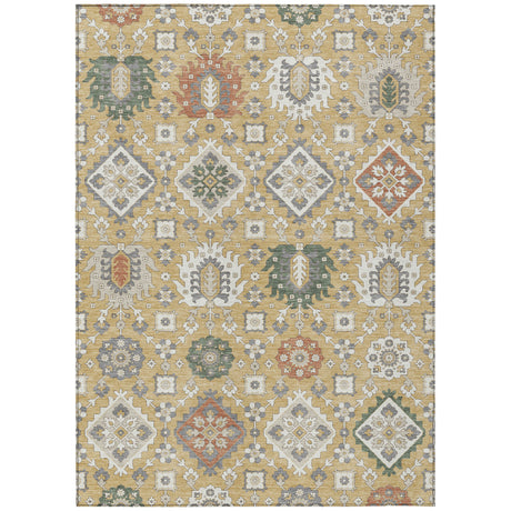 Addison Chantille ACN2200 Bohemian Machine Made Transitional Gold Rug