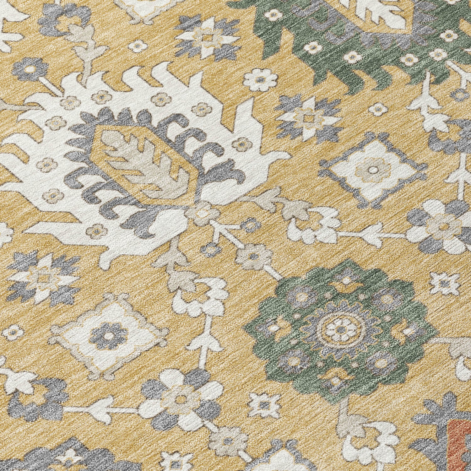 Addison Chantille ACN2200 Bohemian Machine Made Transitional Gold Rug