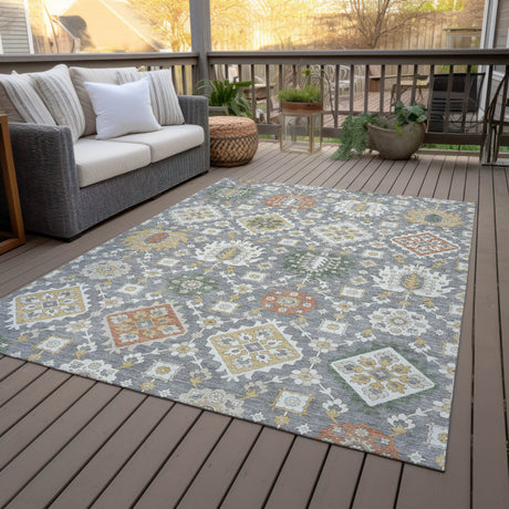 Addison Chantille ACN2200 Bohemian Machine Made Transitional Gray Rug