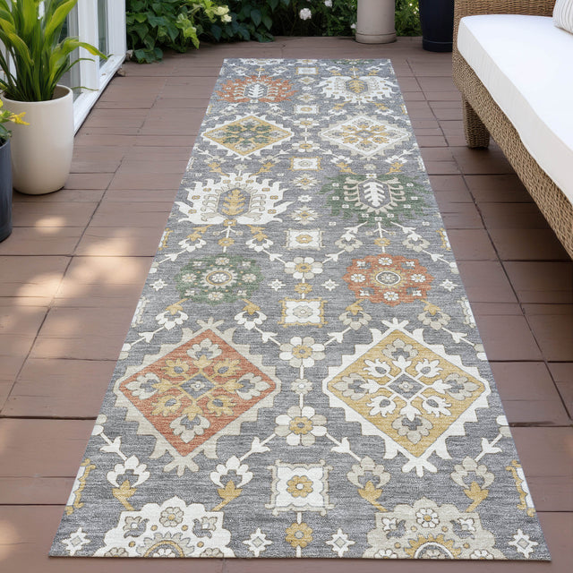Addison Chantille ACN2200 Bohemian Machine Made Transitional Gray Rug