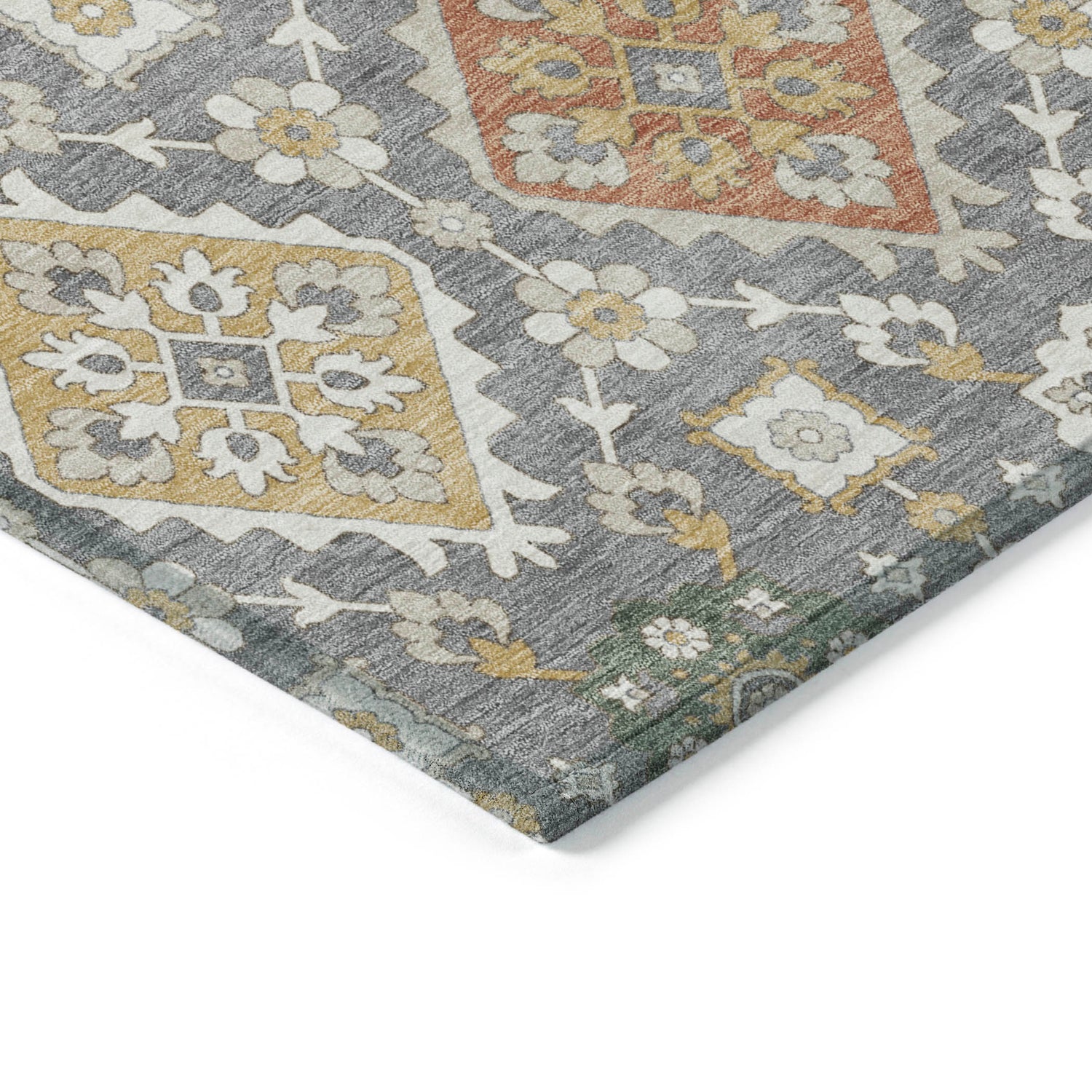 Addison Chantille ACN2200 Bohemian Machine Made Transitional Gray Rug