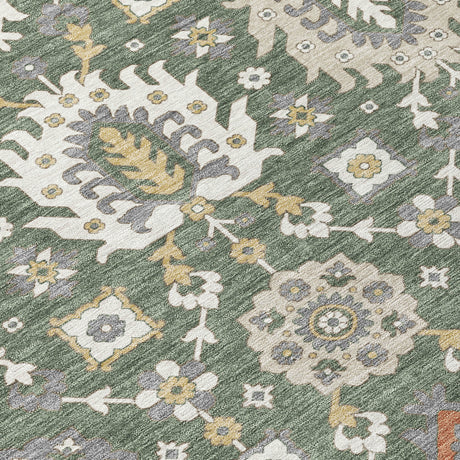 Addison Chantille ACN2200 Bohemian Machine Made Transitional Green Rug
