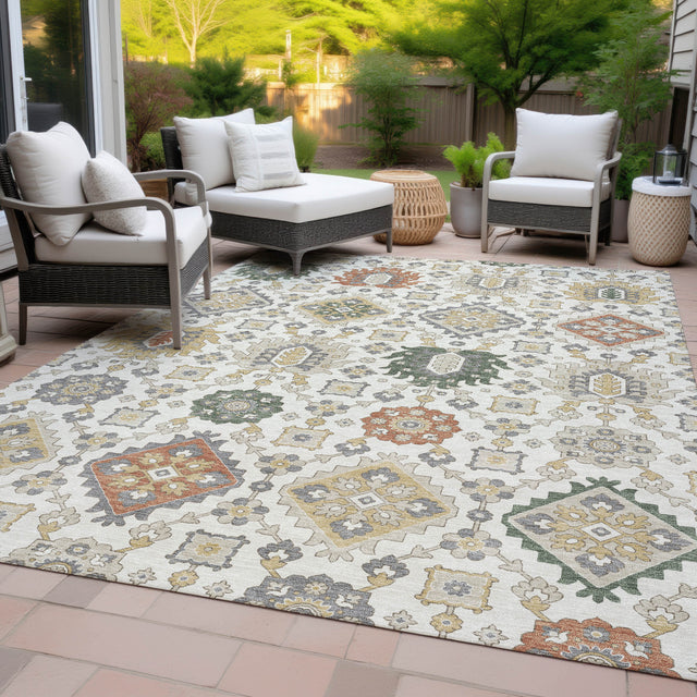 Addison Chantille ACN2200 Bohemian Machine Made Transitional Ivory Rug