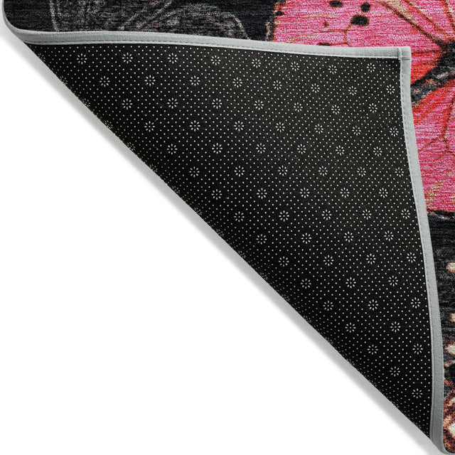 Addison Chantille ACN2201 Animal Machine Made Transitional Black Rug