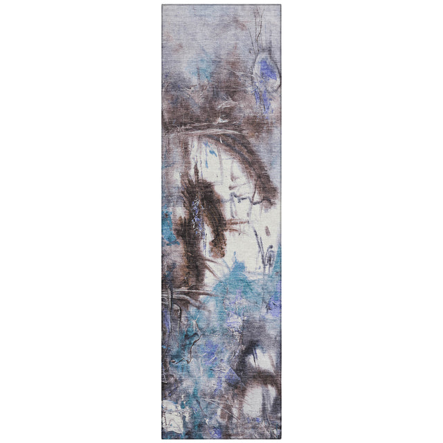 Addison Chantille ACN2202 Abstract Machine Made Transitional Lavender Rug