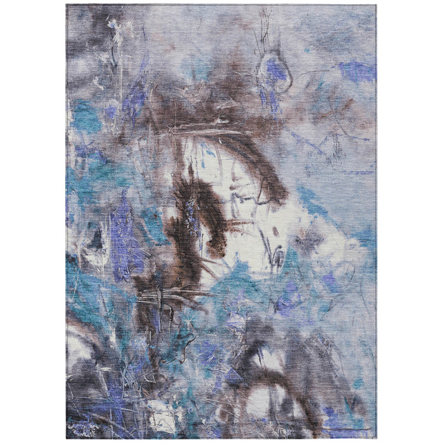 Addison Chantille ACN2202 Abstract Machine Made Transitional Lavender Rug