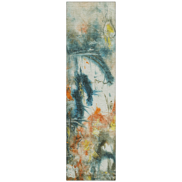 Addison Chantille ACN2202 Abstract Machine Made Transitional Sage Rug