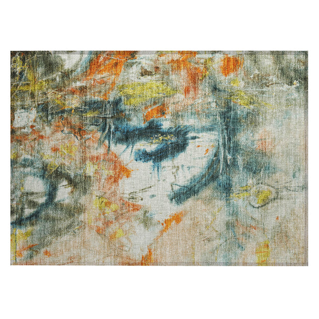 Addison Chantille ACN2202 Abstract Machine Made Transitional Sage Rug