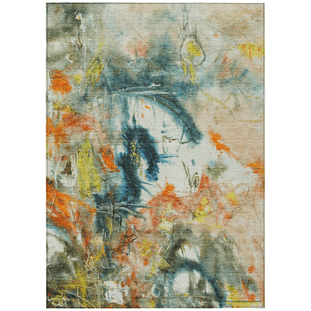 Addison Chantille ACN2202 Abstract Machine Made Transitional Sage Rug