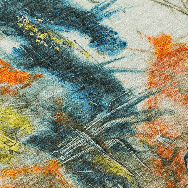 Addison Chantille ACN2202 Abstract Machine Made Transitional Sage Rug