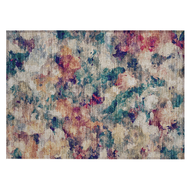 Addison Chantille ACN2203 Abstract Machine Made Transitional Putty Rug
