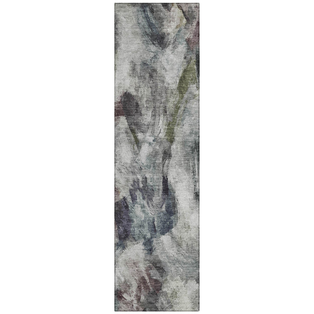 Addison Chantille ACN2204 Abstract Machine Made Transitional Gray Rug