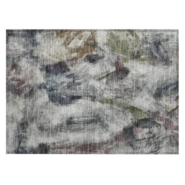 Addison Chantille ACN2204 Abstract Machine Made Transitional Gray Rug