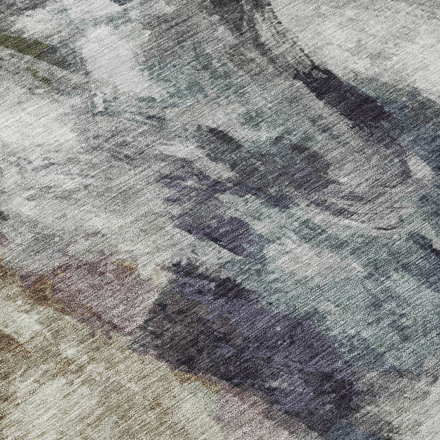 Addison Chantille ACN2204 Abstract Machine Made Transitional Gray Rug