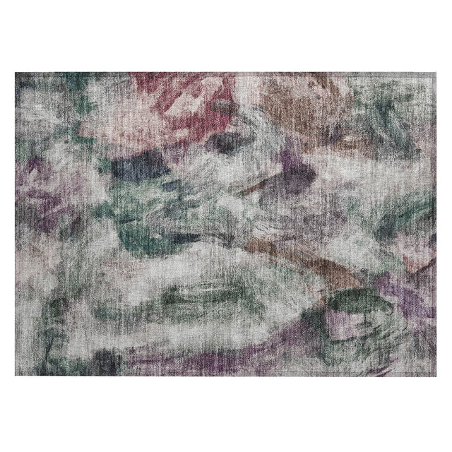 Addison Chantille ACN2204 Abstract Machine Made Transitional Green Rug