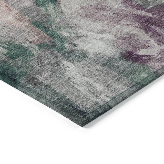 Addison Chantille ACN2204 Abstract Machine Made Transitional Green Rug