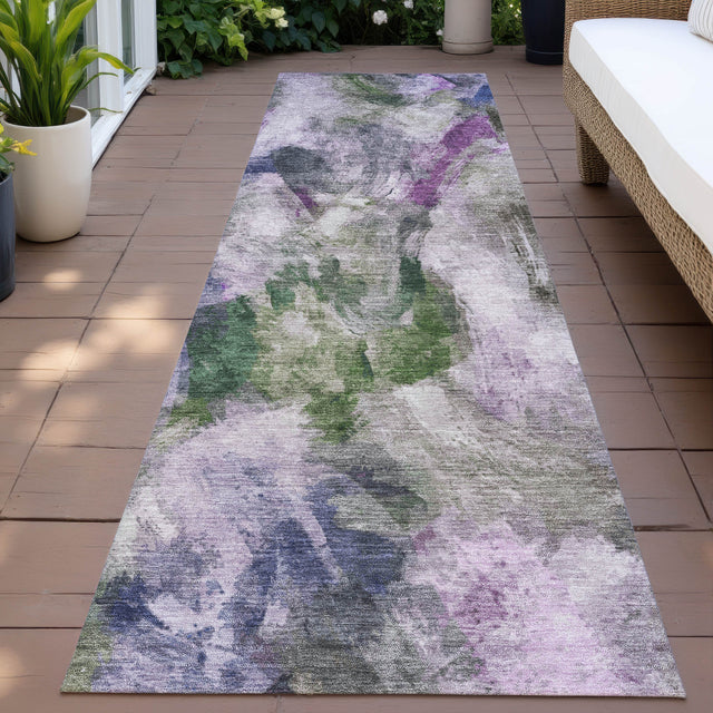 Addison Chantille ACN2204 Abstract Machine Made Transitional Lavender Rug