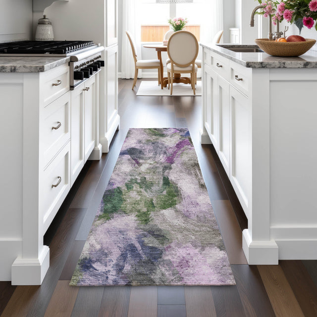 Addison Chantille ACN2204 Abstract Machine Made Transitional Lavender Rug