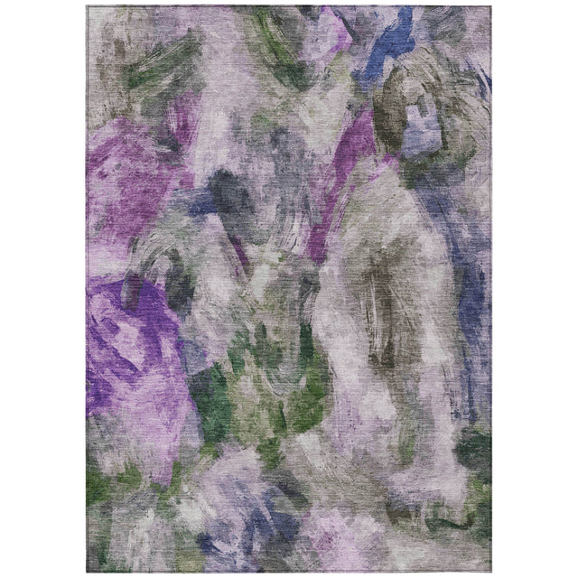 Addison Chantille ACN2204 Abstract Machine Made Transitional Lavender Rug
