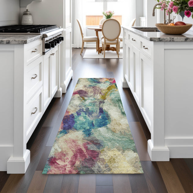 Addison Chantille ACN2204 Abstract Machine Made Transitional Sage Rug