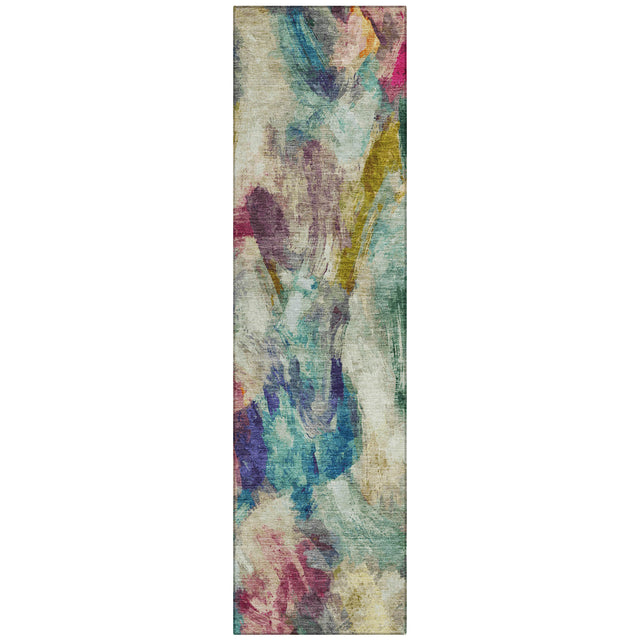 Addison Chantille ACN2204 Abstract Machine Made Transitional Sage Rug