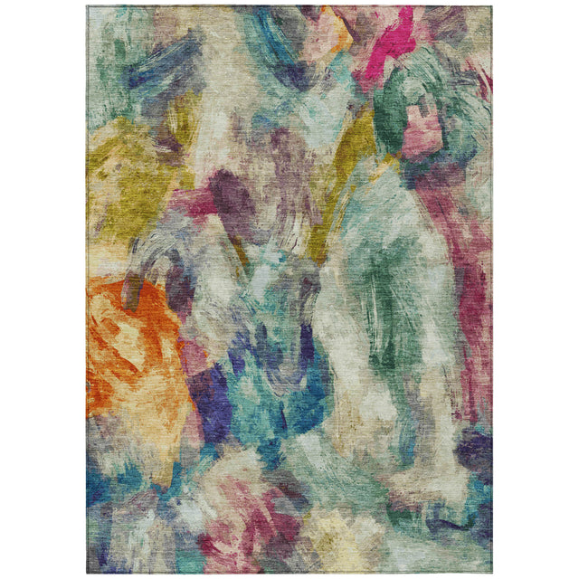 Addison Chantille ACN2204 Abstract Machine Made Transitional Sage Rug