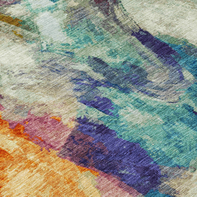 Addison Chantille ACN2204 Abstract Machine Made Transitional Sage Rug