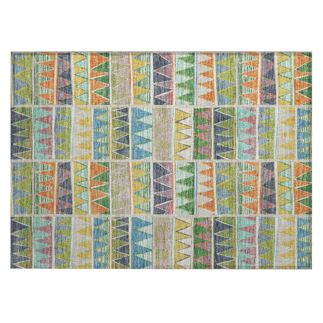 Addison Chantille ACN2205 Geometric Machine Made Transitional Beige Rug