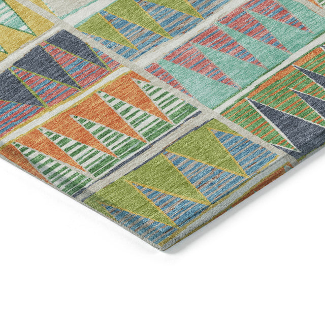 Addison Chantille ACN2205 Geometric Machine Made Transitional Beige Rug