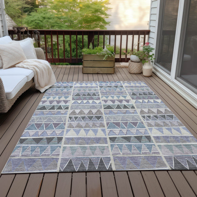 Addison Chantille ACN2205 Geometric Machine Made Transitional Lavender Rug