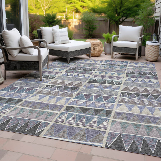 Addison Chantille ACN2205 Geometric Machine Made Transitional Lavender Rug
