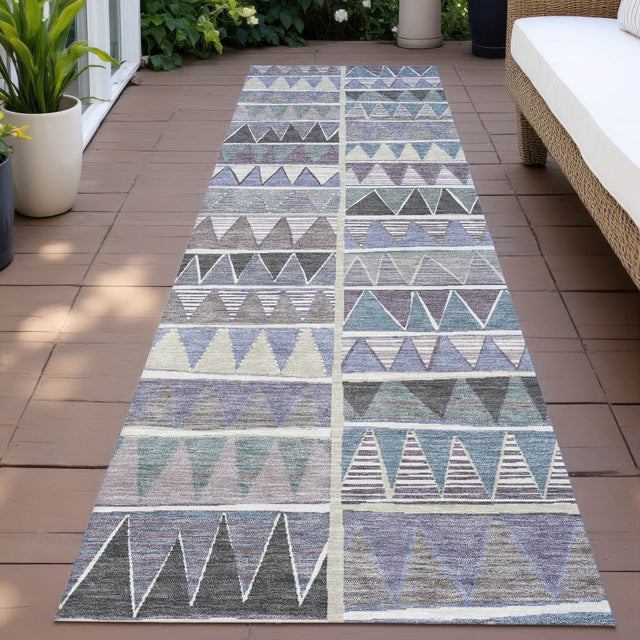 Addison Chantille ACN2205 Geometric Machine Made Transitional Lavender Rug