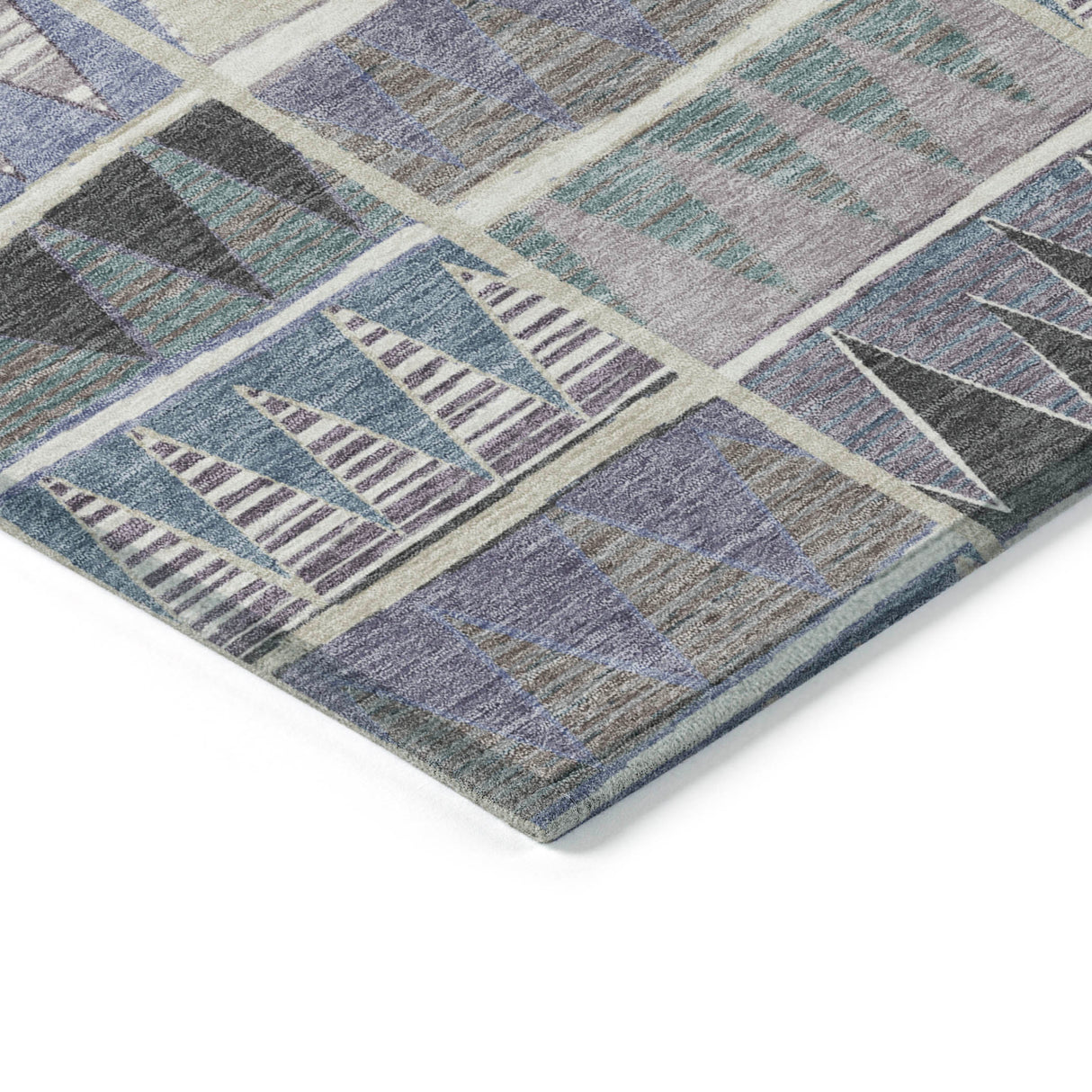 Addison Chantille ACN2205 Geometric Machine Made Transitional Lavender Rug