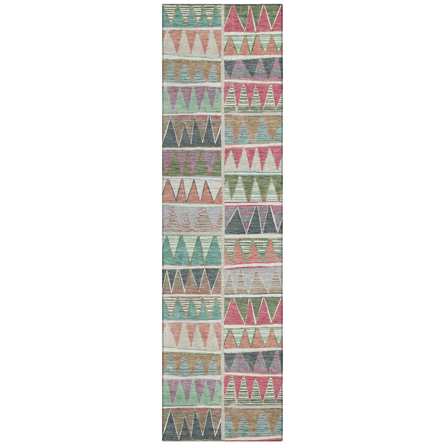 Addison Chantille ACN2205 Geometric Machine Made Transitional Salmon Rug