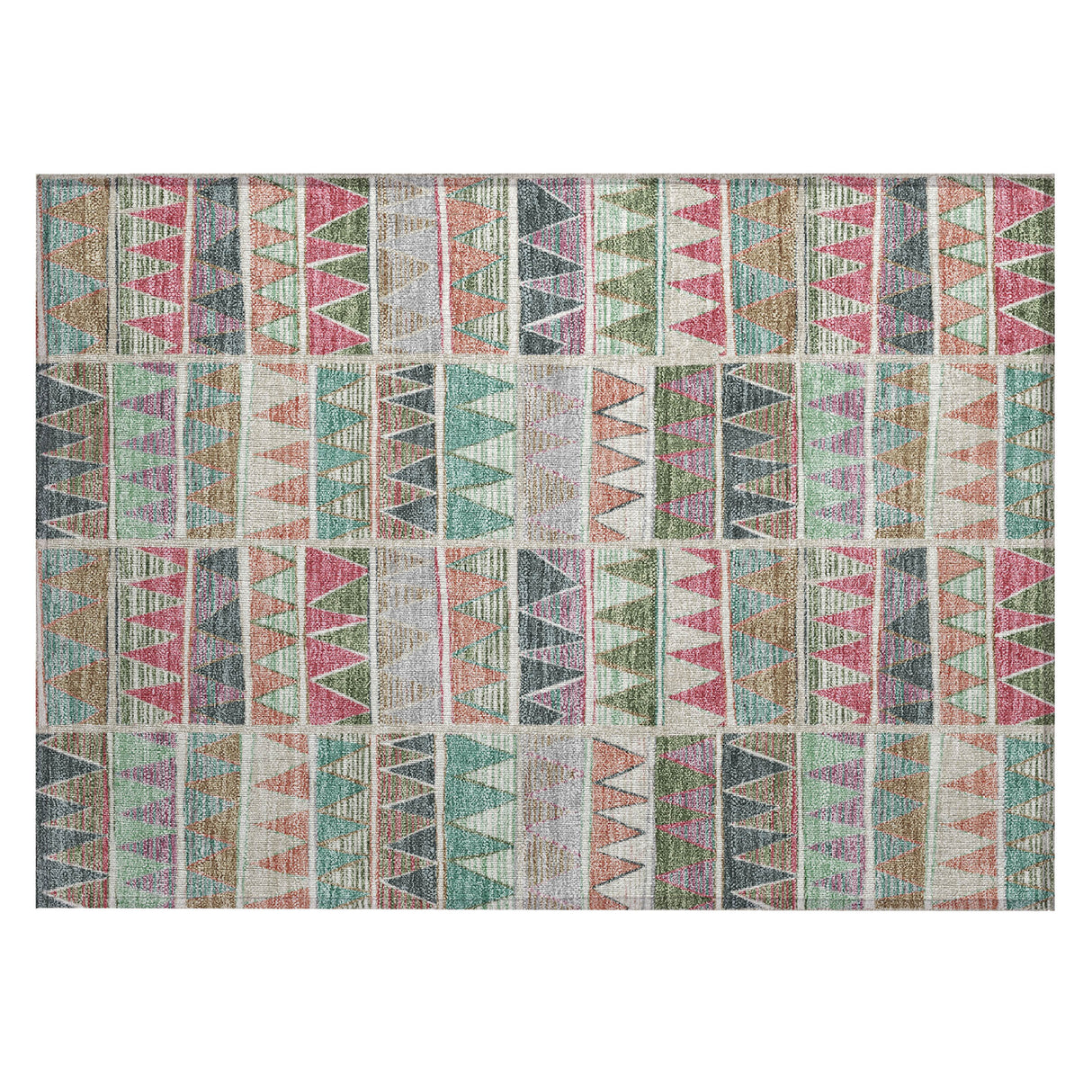 Addison Chantille ACN2205 Geometric Machine Made Transitional Salmon Rug