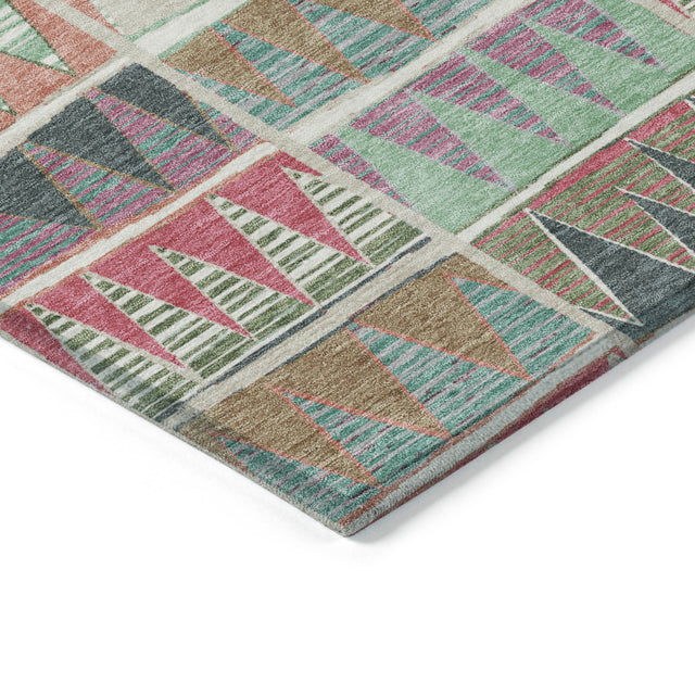 Addison Chantille ACN2205 Geometric Machine Made Transitional Salmon Rug