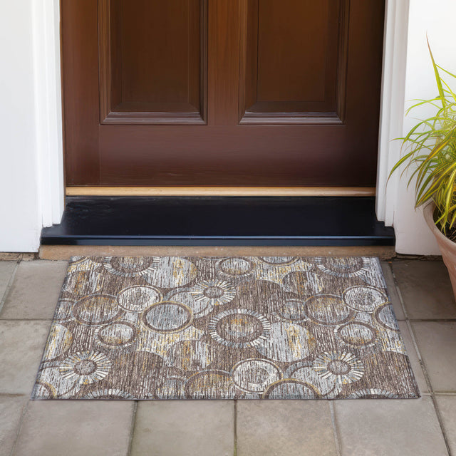 Addison Chantille ACN2206 Geometric Machine Made Transitional Fudge Rug