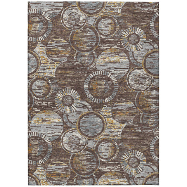 Addison Chantille ACN2206 Geometric Machine Made Transitional Fudge Rug