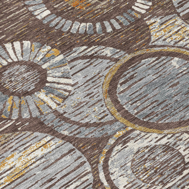 Addison Chantille ACN2206 Geometric Machine Made Transitional Fudge Rug