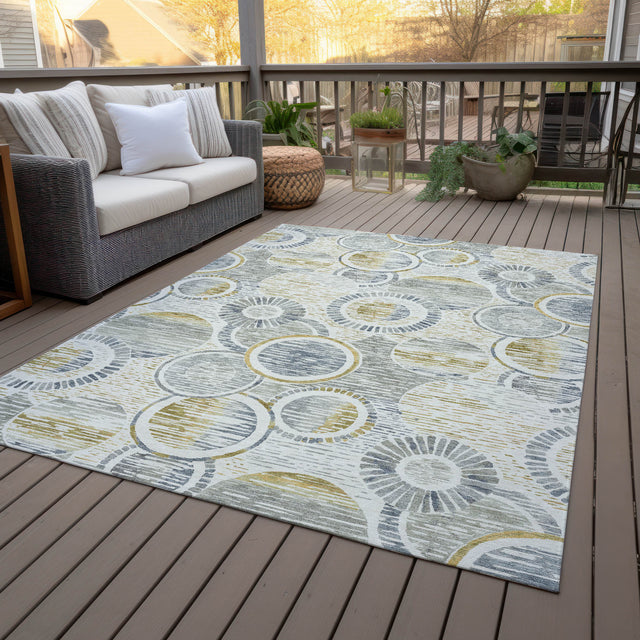 Addison Chantille ACN2206 Geometric Machine Made Transitional Ivory Rug