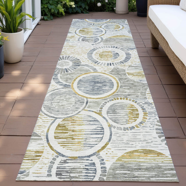Addison Chantille ACN2206 Geometric Machine Made Transitional Ivory Rug
