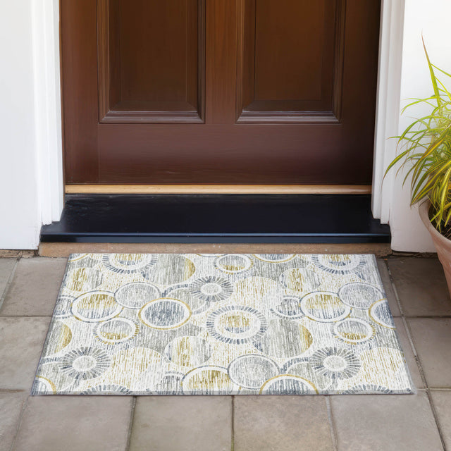 Addison Chantille ACN2206 Geometric Machine Made Transitional Ivory Rug