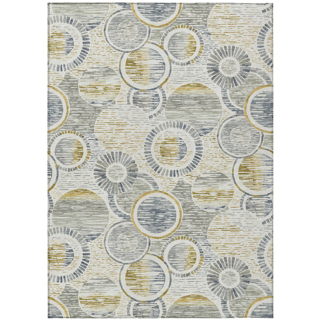 Addison Chantille ACN2206 Geometric Machine Made Transitional Ivory Rug