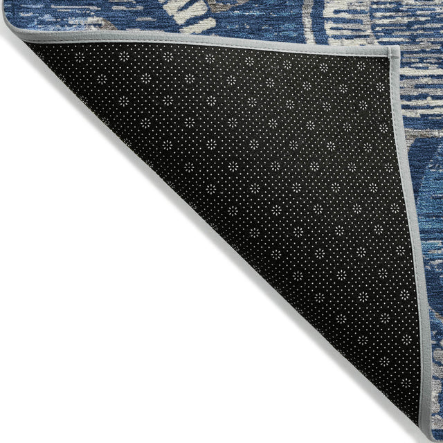 Addison Chantille ACN2206 Geometric Machine Made Transitional Navy Rug