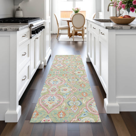 Addison Chantille ACN2207 Bohemian Machine Made Transitional Aloe Rug