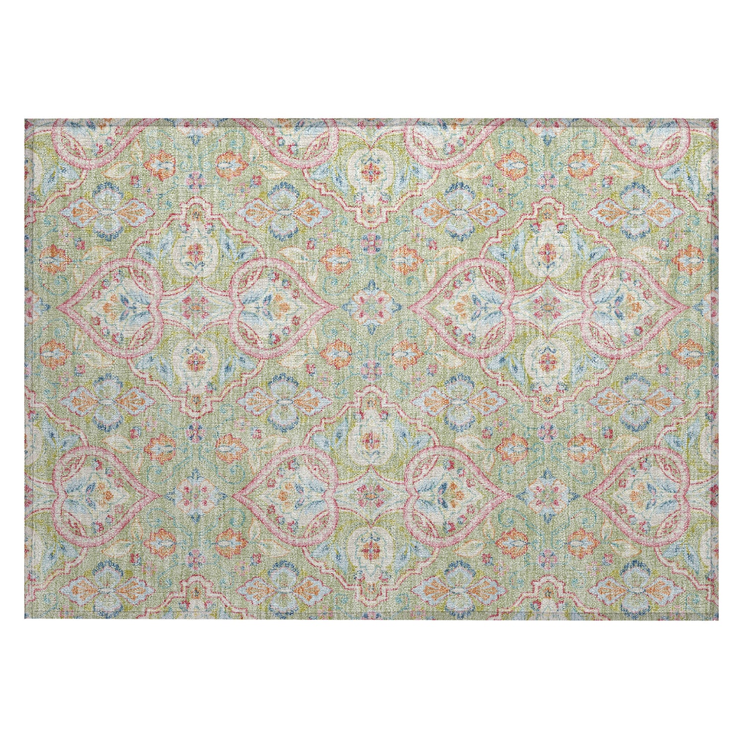 Addison Chantille ACN2207 Bohemian Machine Made Transitional Aloe Rug