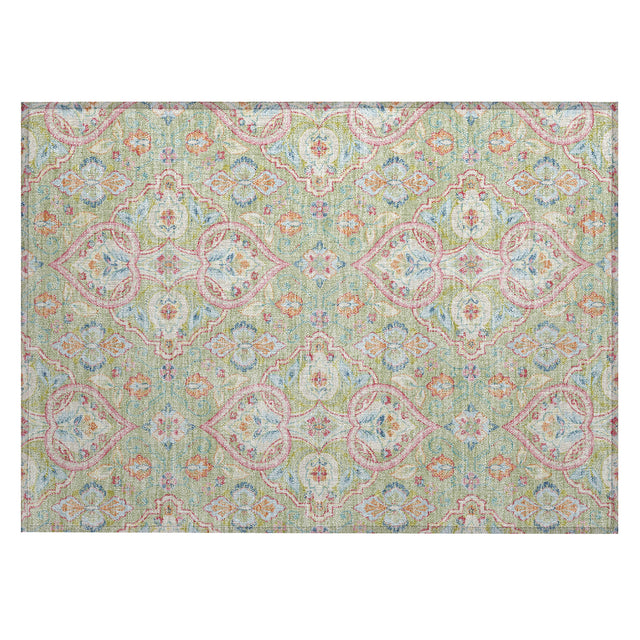 Addison Chantille ACN2207 Bohemian Machine Made Transitional Aloe Rug