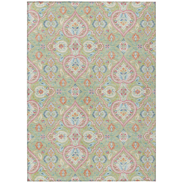 Addison Chantille ACN2207 Bohemian Machine Made Transitional Aloe Rug