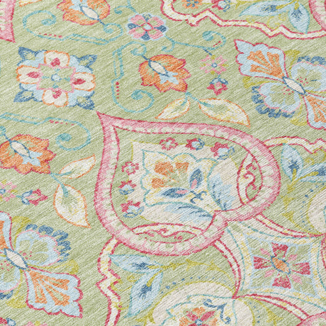 Addison Chantille ACN2207 Bohemian Machine Made Transitional Aloe Rug